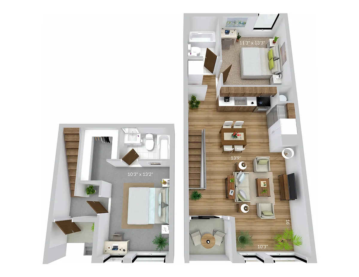 Floor plan 2x2AL