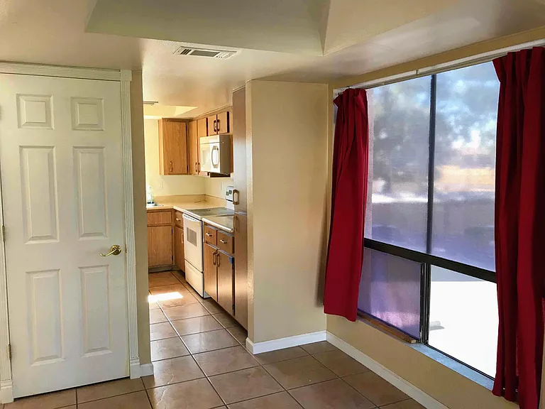 Laundry through door on left