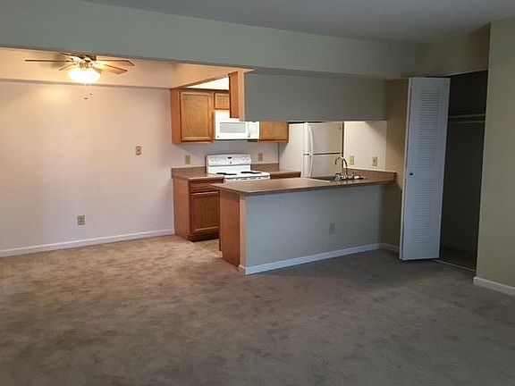 Large Breakfast Bar and Dining Area with Ceiling Fan