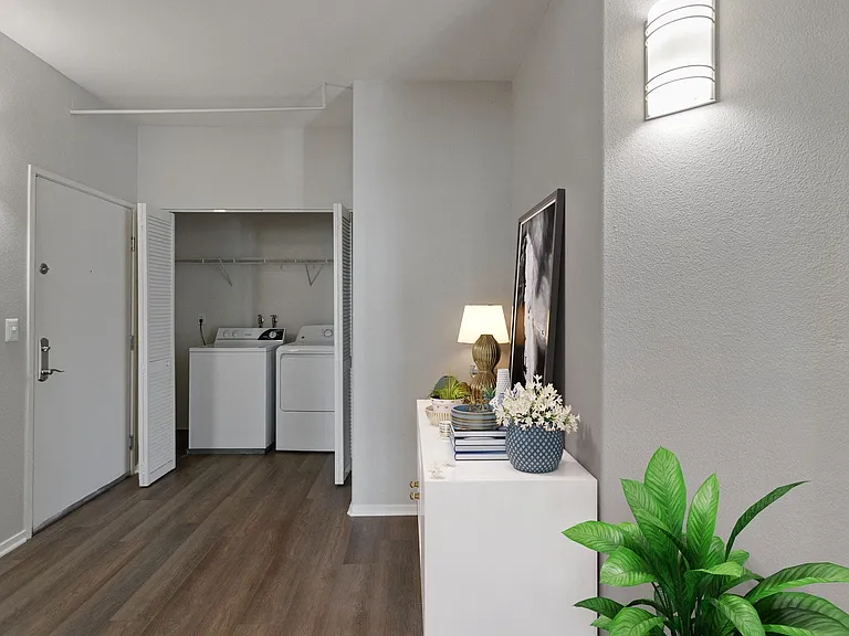 In-home washers and dryers for your convenience