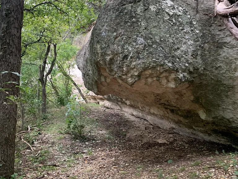 Natural rock formation trail on public lands, 5 minute walk from the house
