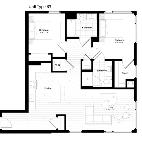 Floor plan B3