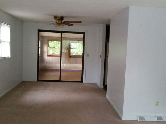 Dining ares and enclosed porch
