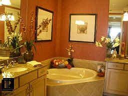 Gracious master bath with soaking tub and over-sized shower