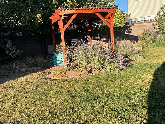 Back yard/Arbor