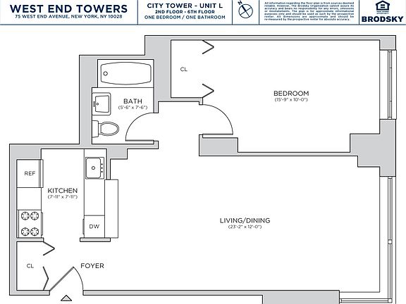 2nd image of 75 W End Ave APT C3l