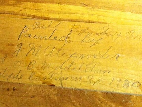 Signed By Painter - 1929