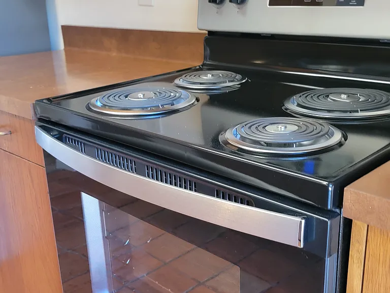 Unit F stove and oven