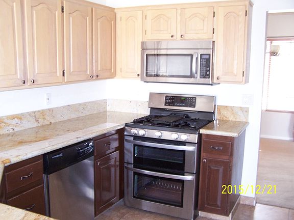 Stove with double ovens