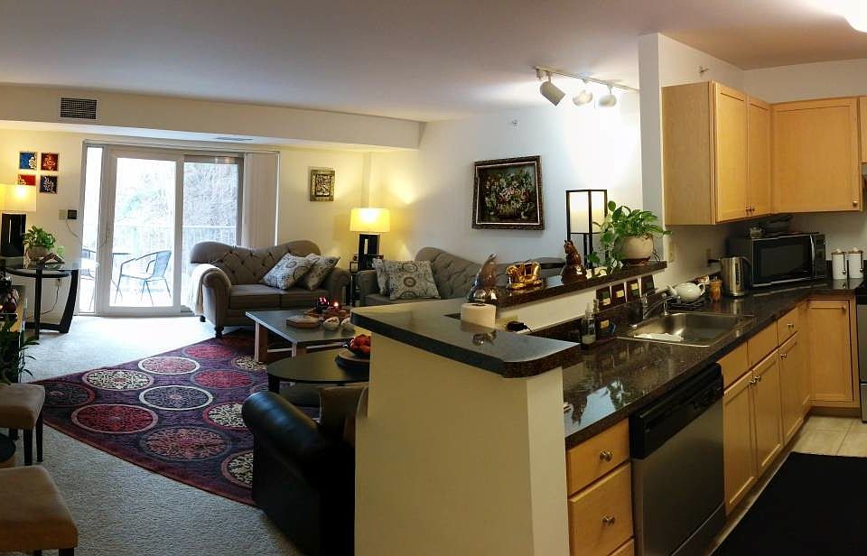 Living room with open Kitchen