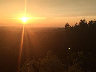 Gorgeous sunset views from the deck