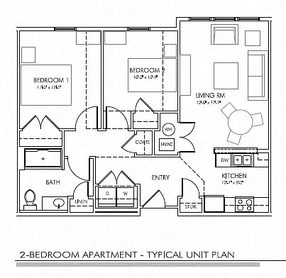 Floor plan 2 Bedroom
