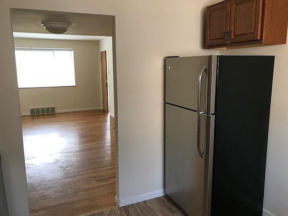 Kitchen view into family living space