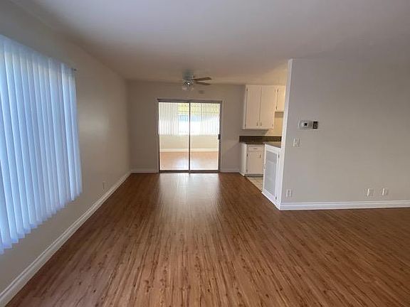 Dining area with new wood floors