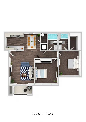 Floor plan 2X2 A