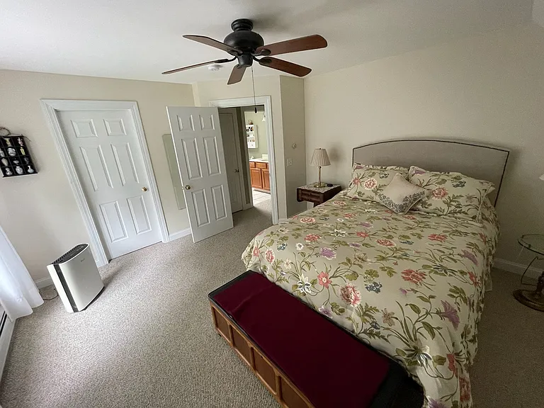 Ceiling fans and large walk-in closets