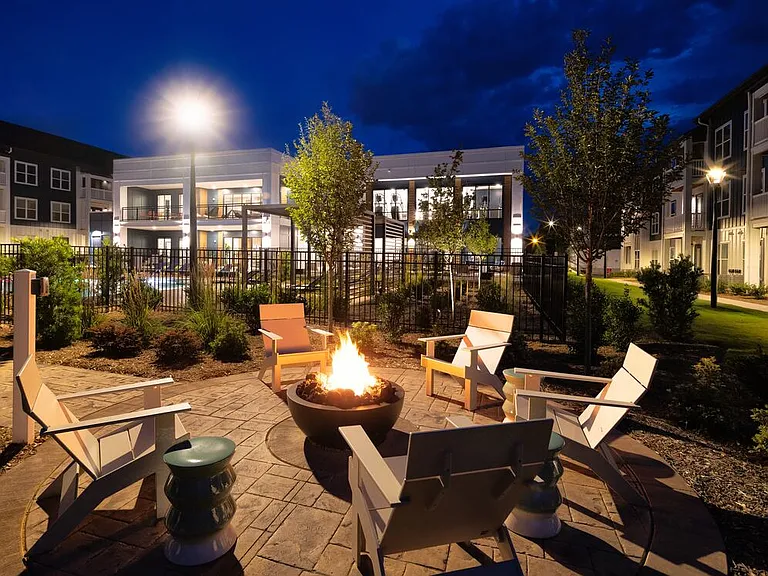 Outdoor lounge spaces