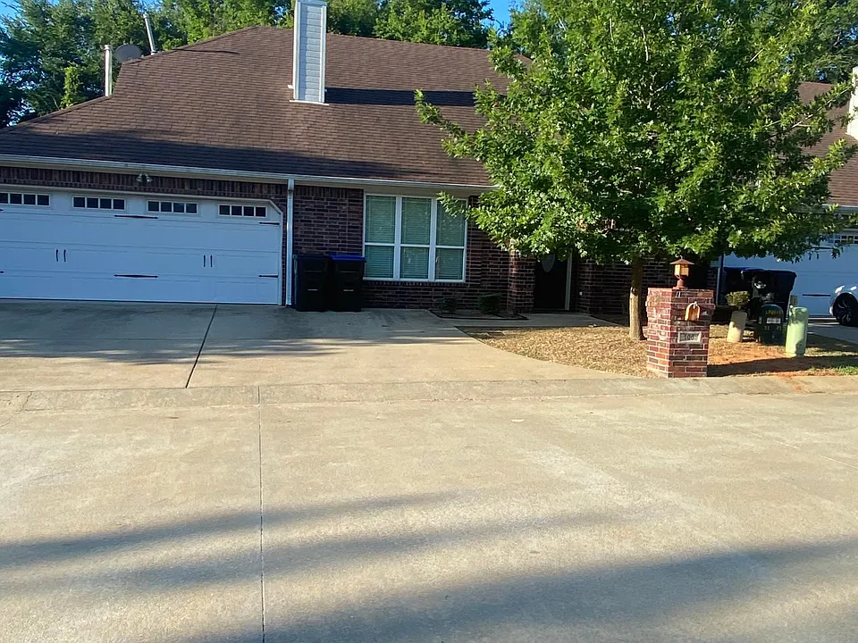Front view of townhome