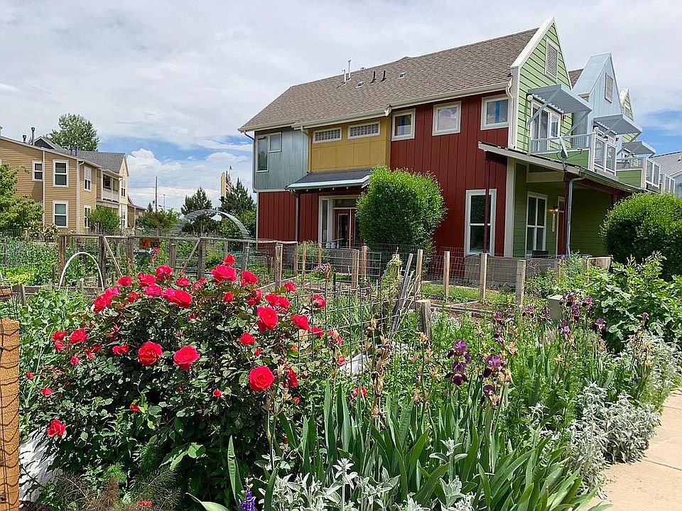 Community garden to the west gives peace, quiet, open space and incredible views of the mountains