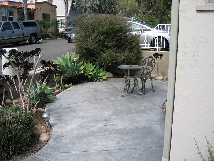 Private patio