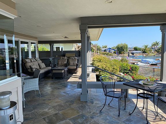 Porch looks toward BBQ