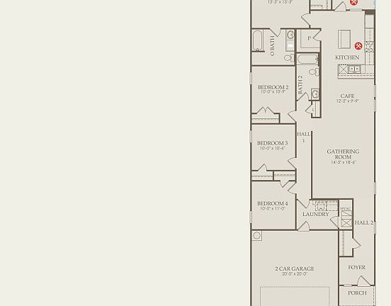 Afton Floor Plan, Quick Move-in Home, Floor 1