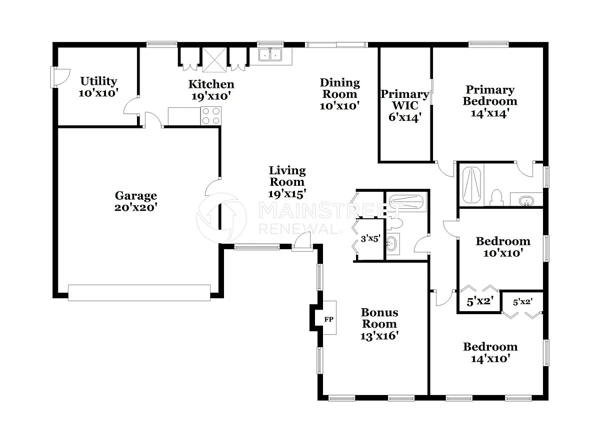 Floor Plan - 1721 Shasta Ct