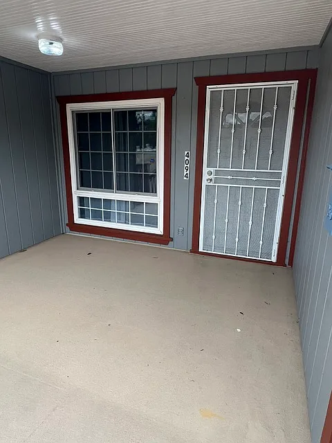 Covered, front porch