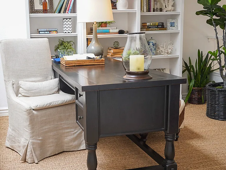Fabulous loft office with built-ins