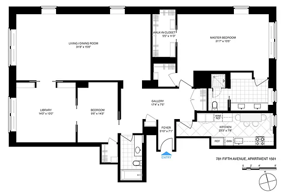 APARTMENT VOL.0〜12 セット 781 5th Avenue #1501 in Lenox Hill, Manhattan | StreetEasy