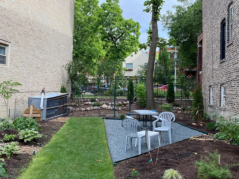 side courtyard view