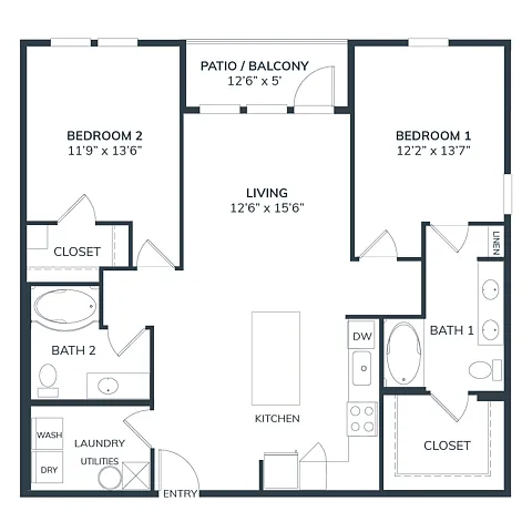 Floor plan B1C