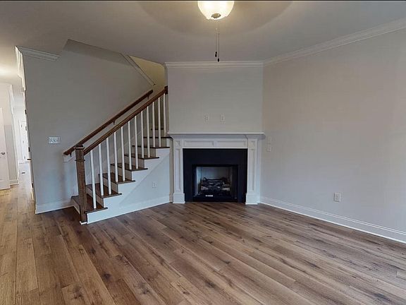 Living room with fire