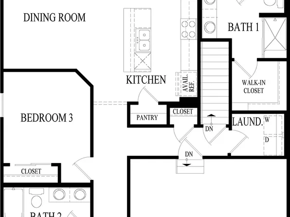 TAYLOR Plan, Schaefer Farm Ranch Townhomes