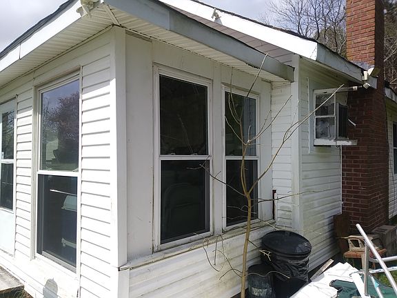 Left side of front of house