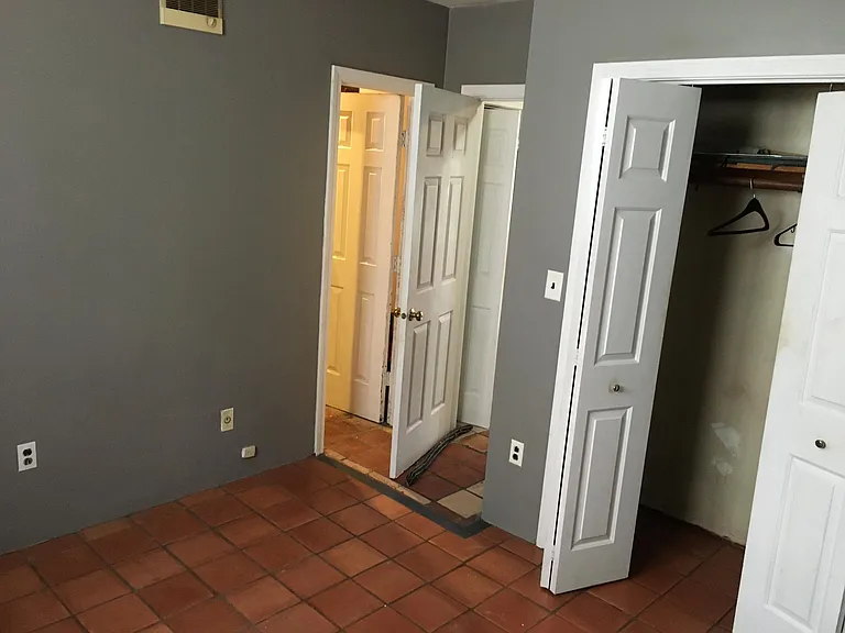 bedroom from inside with closet