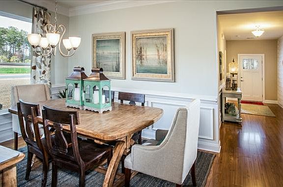 Dining Room with Picture Frame Molding