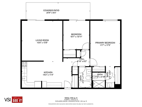 Floor plan 2 bedroom, 2 bathroom