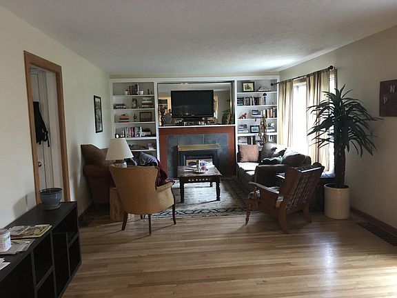 Front living room with built-ins.