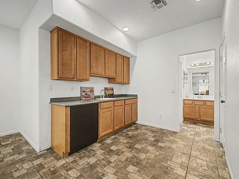 Downstairs galley kitchen