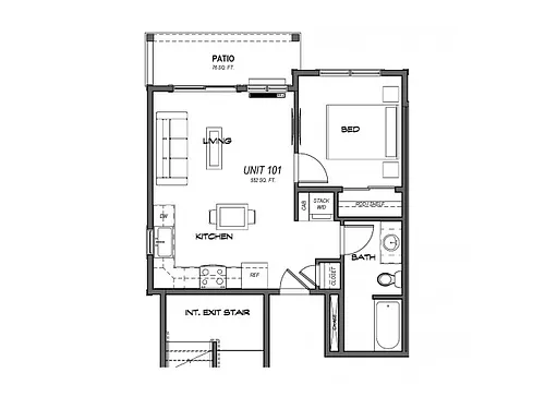 Floor plan 1 Bedroom