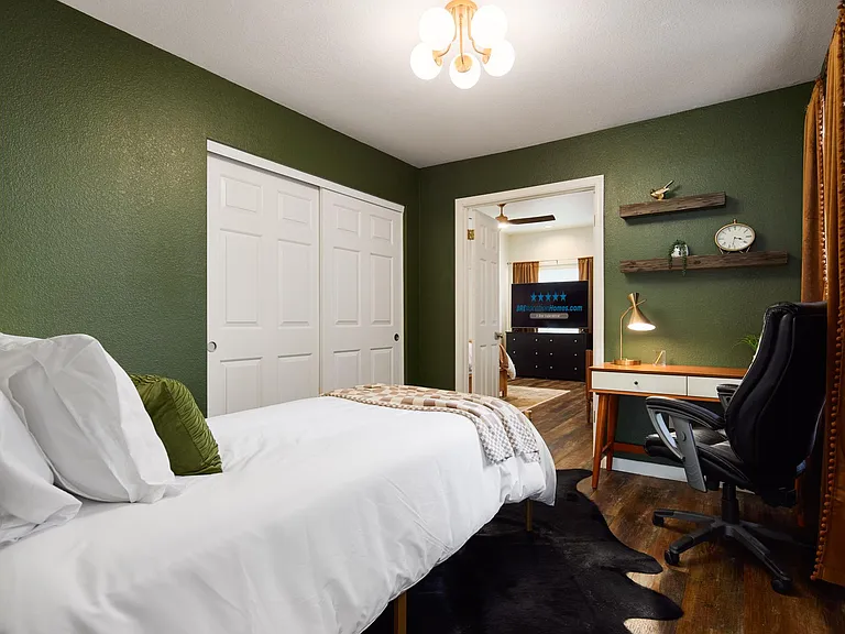 Office: Chair folds out to an XL Twin Bed