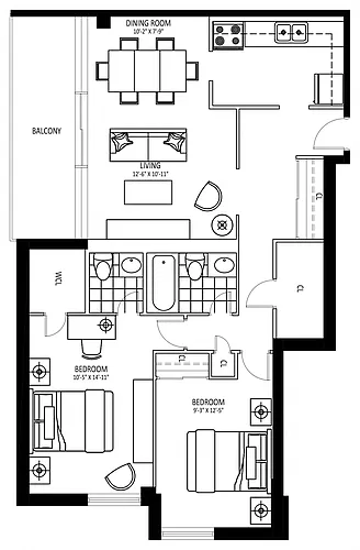 Floor plan 102