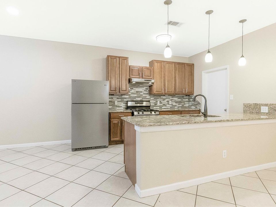 Open concept kitchen and living area