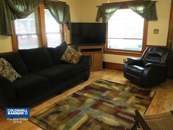 Living Room with new hardwood floors