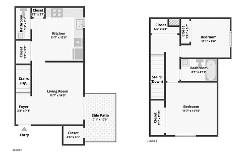 Floor plan 2 Bedroom