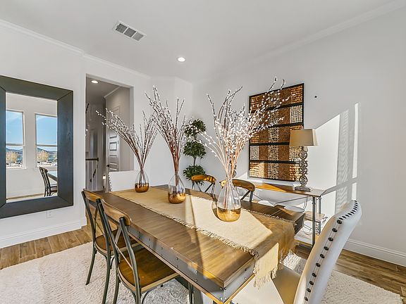 Sunlit dining room