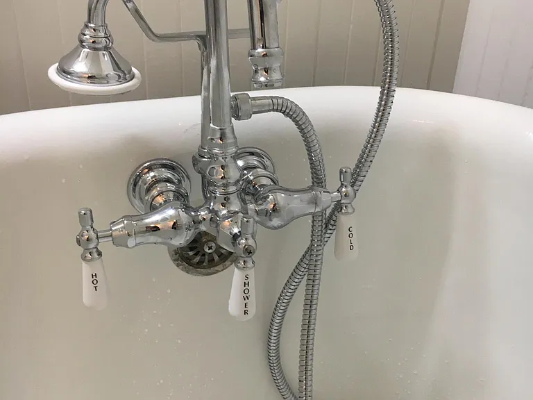 Updated plumbing for clawfoot tub