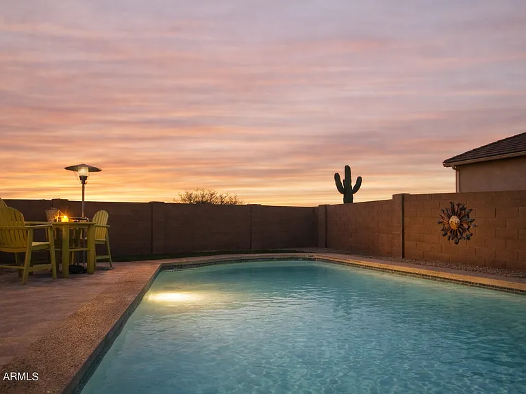 Salt Water Pool, Sunset View