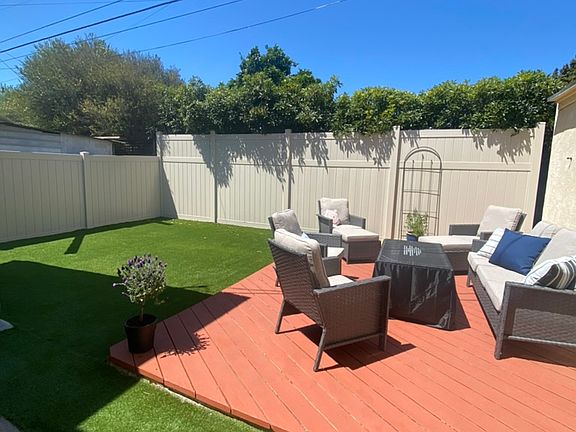 Private backyard (furniture not included)